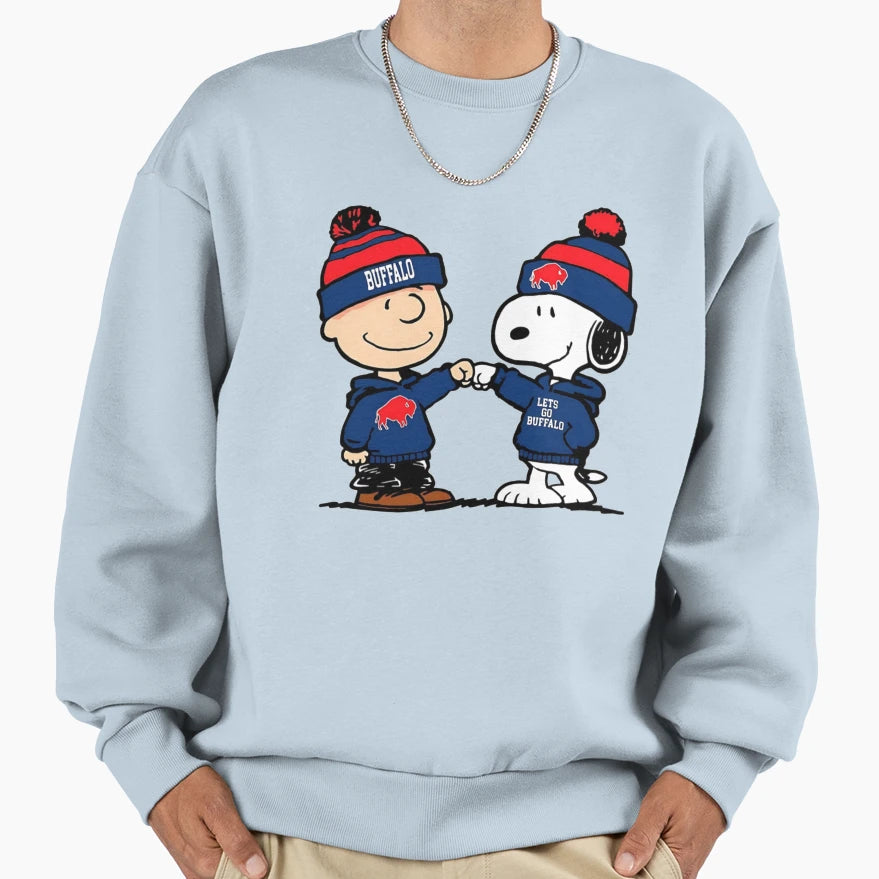 Snoopy Buffalo Bills Sweatshirt - Fun Novelty Design for Adults - T-Shirt, Sweatshirt, Hoodie