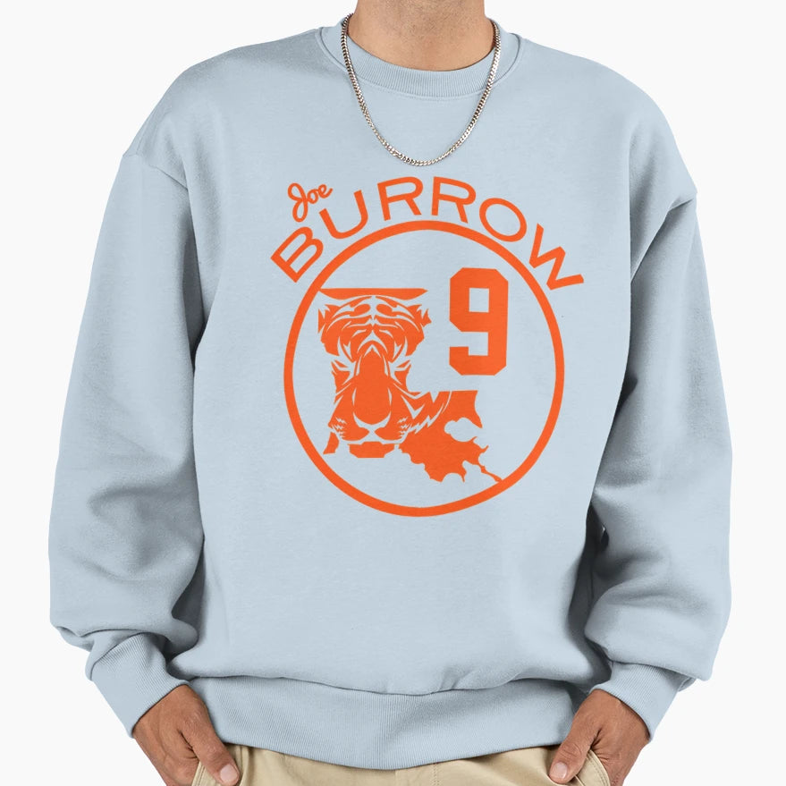 JB Louisiana 9 Bengal Sweatshirt - Casual Everyday Wear for Adults - T-Shirt, Sweatshirt, Hoodie