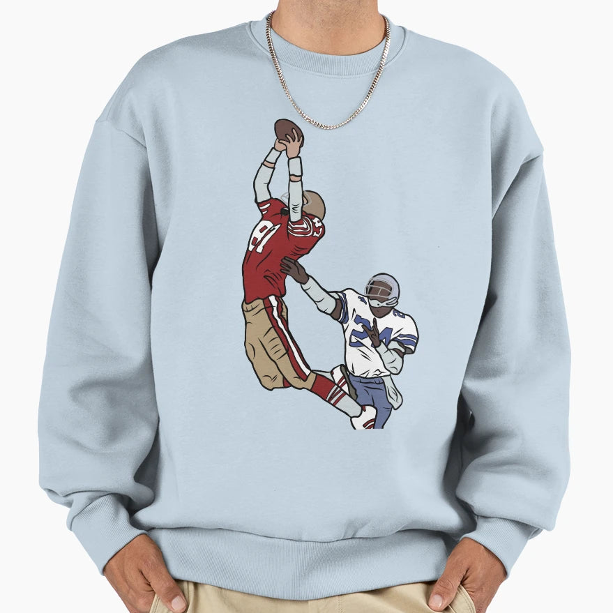 Dwight Clark Catch Sweatshirt - Unique Graphic Unisex - T-Shirt, Sweatshirt, Hoodie