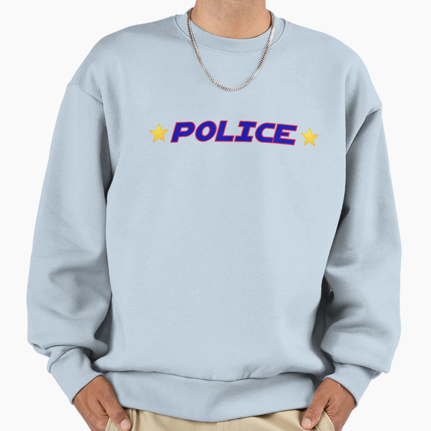 Police Logo Sweatshirt - Trendy Graphic for Adults - T-Shirt, Sweatshirt, Hoodie