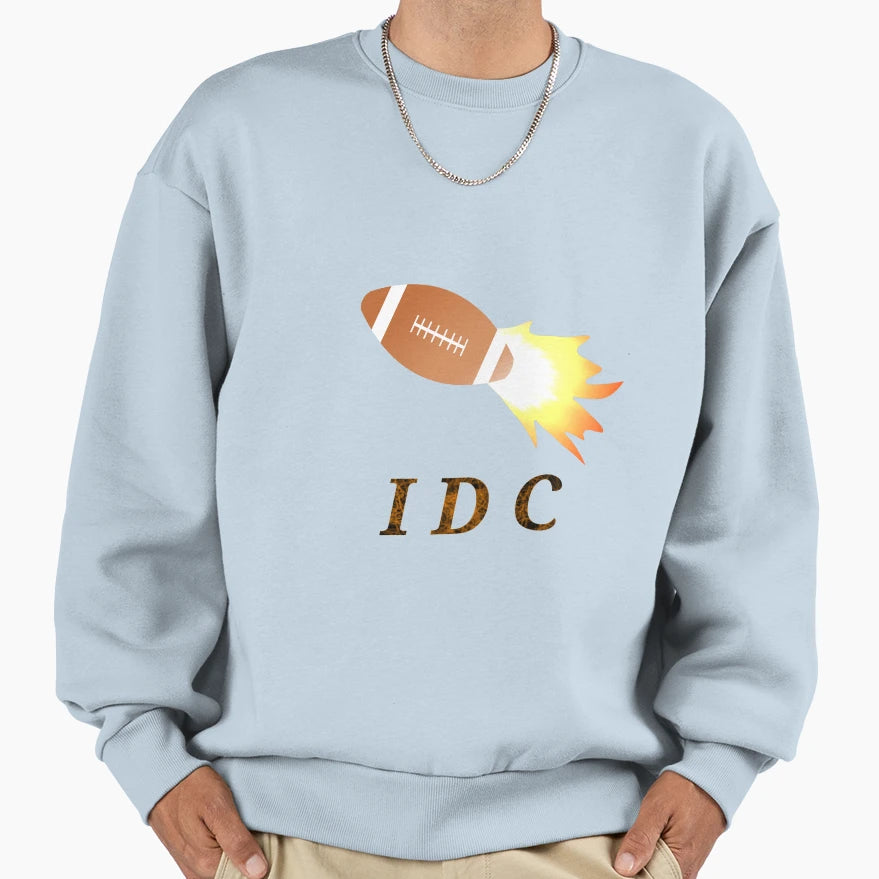 Idc American Football Lover Funny Sweatshirt - Fun Novelty Design Unisex - T-Shirt, Sweatshirt, Hoodie