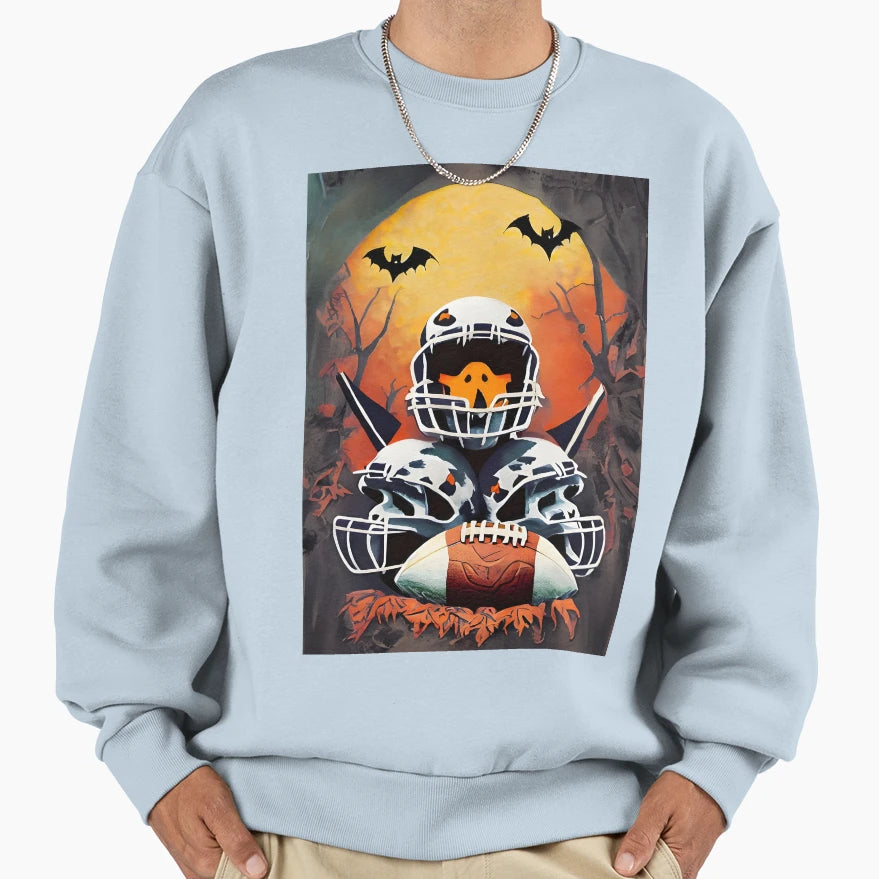 Gridiron Ghouls Halloweens Sweatshirt - Fun Novelty Design for Adults - T-Shirt, Sweatshirt, Hoodie