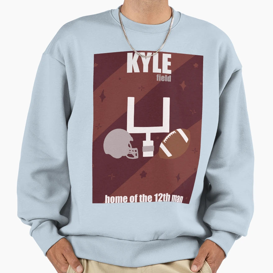 Kyle Field Sweatshirt - Unique Graphic for Adults - T-Shirt, Sweatshirt, Hoodie