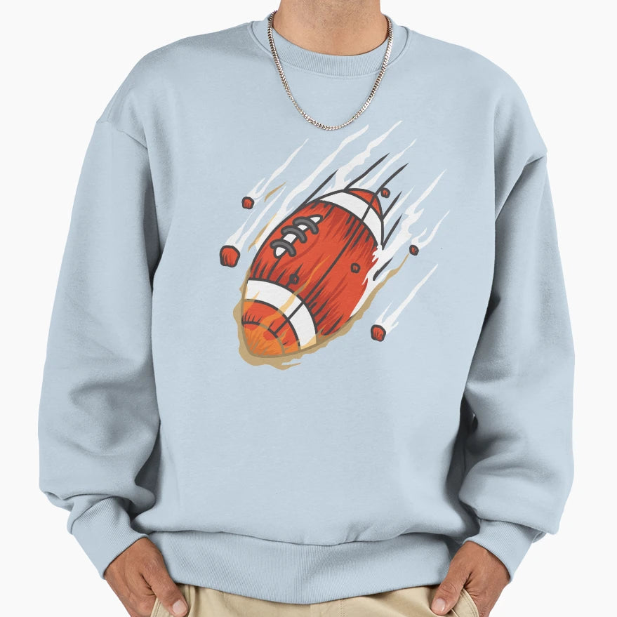 Rocket Football Sweatshirt - Trendy Graphic Men Women - T-Shirt, Sweatshirt, Hoodie