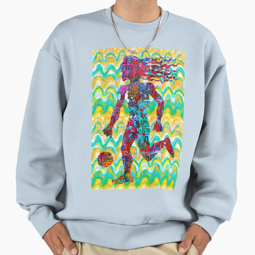 Football Player Sweatshirt - Casual Everyday Wear Unisex - T-Shirt, Sweatshirt, Hoodie