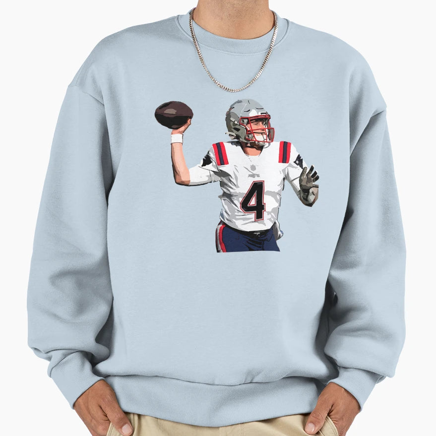 Bailey Zappe Sweatshirt - Minimalist Print Unisex - T-Shirt, Sweatshirt, Hoodie