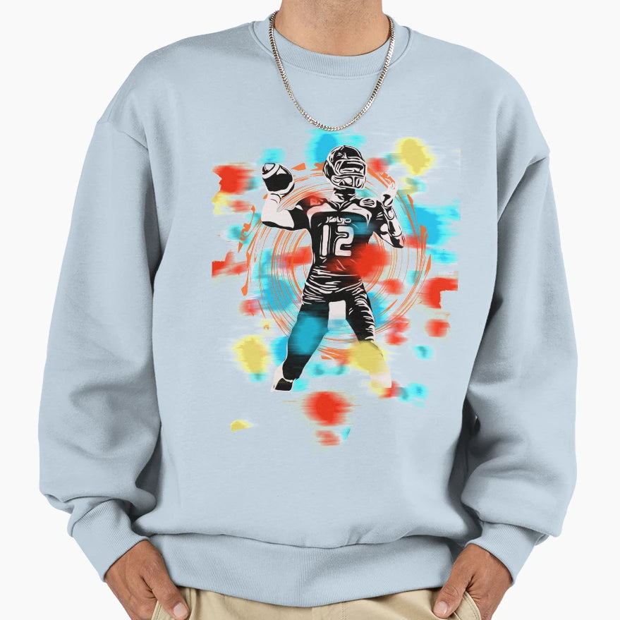 American Football Sweatshirt - Minimalist Print Men Women - T-Shirt, Sweatshirt, Hoodie