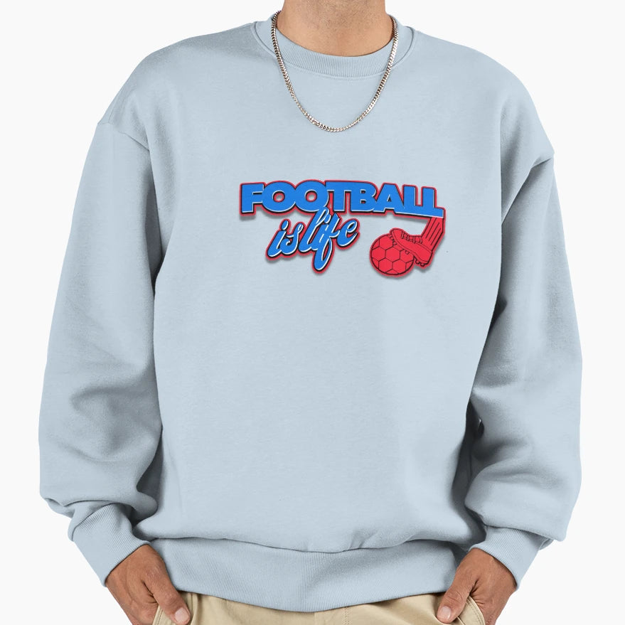 Soccer Is Life Sweatshirt - Aesthetic Graphic for Adults - T-Shirt, Sweatshirt, Hoodie