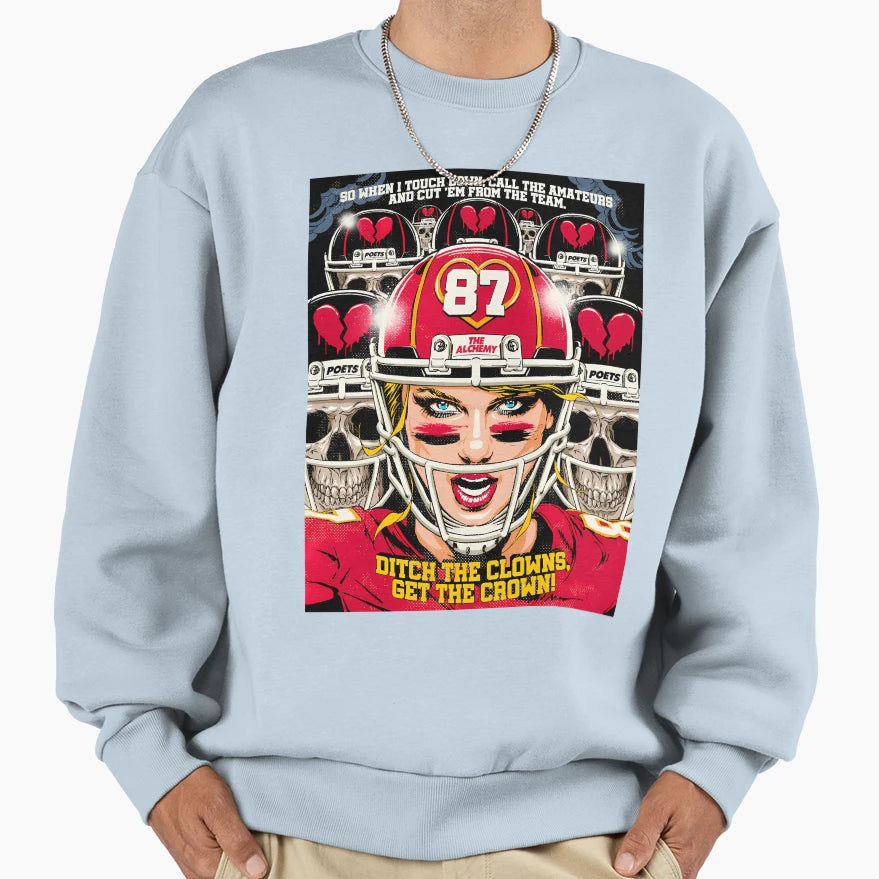Get Crown Sweatshirt - Fun Novelty Design for Adults - T-Shirt, Sweatshirt, Hoodie