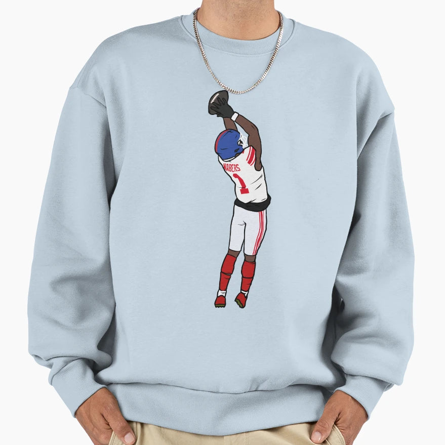 Malik Nabers Catch Sweatshirt - Graphic Print Unisex - T-Shirt, Sweatshirt, Hoodie