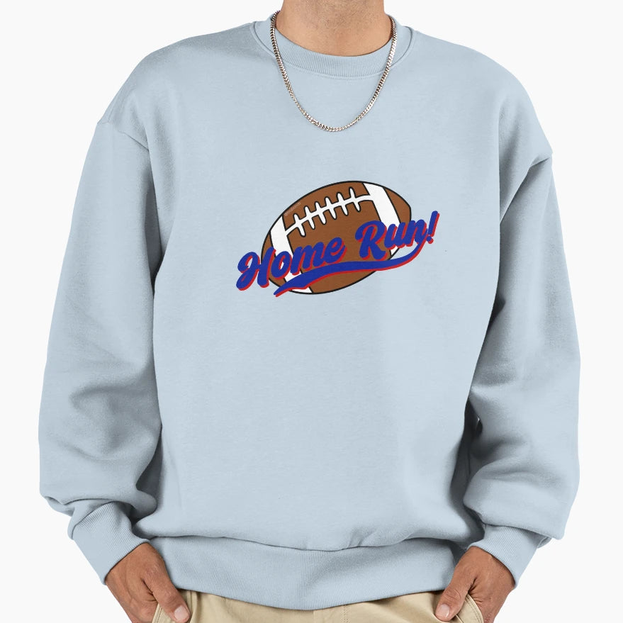 Football Home Run Sweatshirt - Minimalist Print Unisex - T-Shirt, Sweatshirt, Hoodie