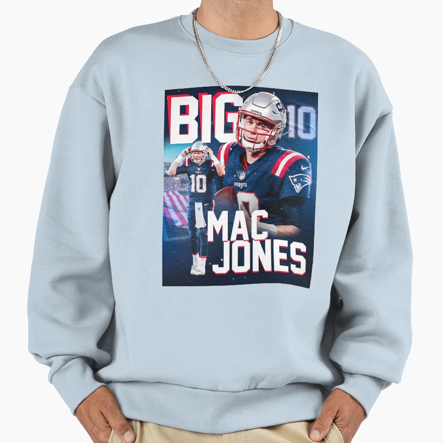 Mac Jones Sweatshirt - Minimalist Print for Adults - T-Shirt, Sweatshirt, Hoodie