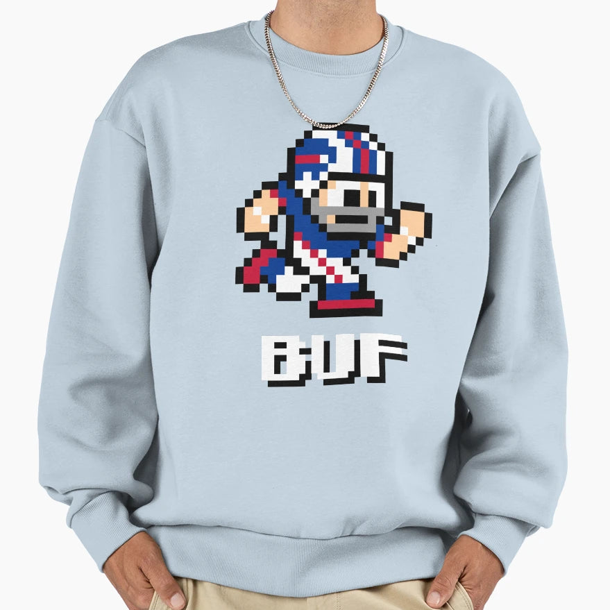 Buffalo Bills Tecmo Super Bowl Sweatshirt - Aesthetic Graphic Men Women - T-Shirt, Sweatshirt, Hoodie