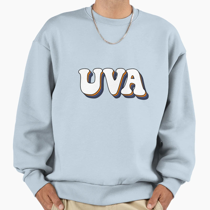 Uvirginia Lettering Sweatshirt - Streetwear Style for Adults - T-Shirt, Sweatshirt, Hoodie