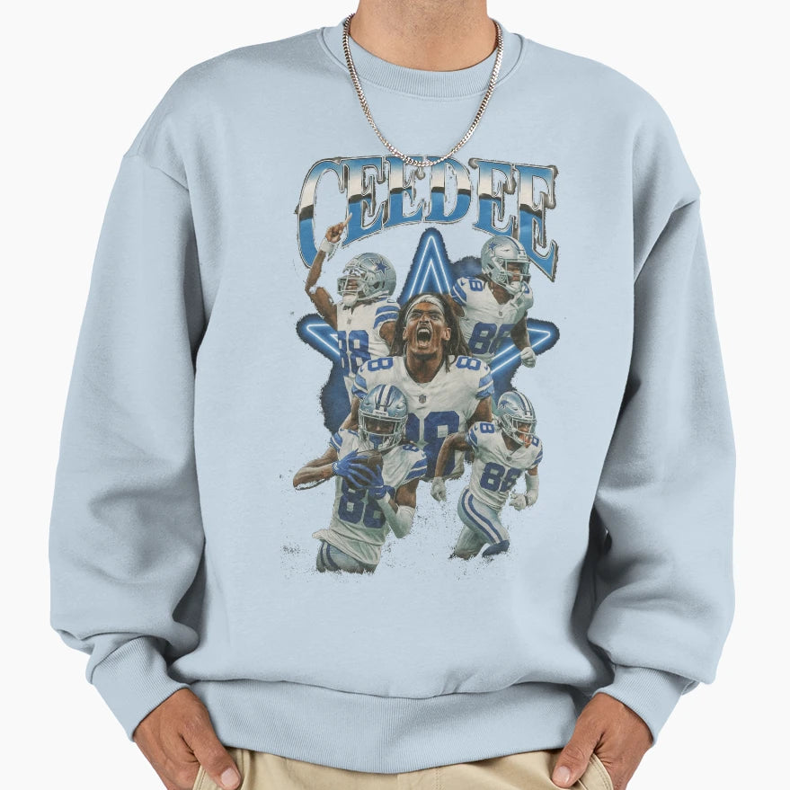 CL Dallas Football Star Tribute Sweatshirt - Minimalist Print Unisex - T-Shirt, Sweatshirt, Hoodie