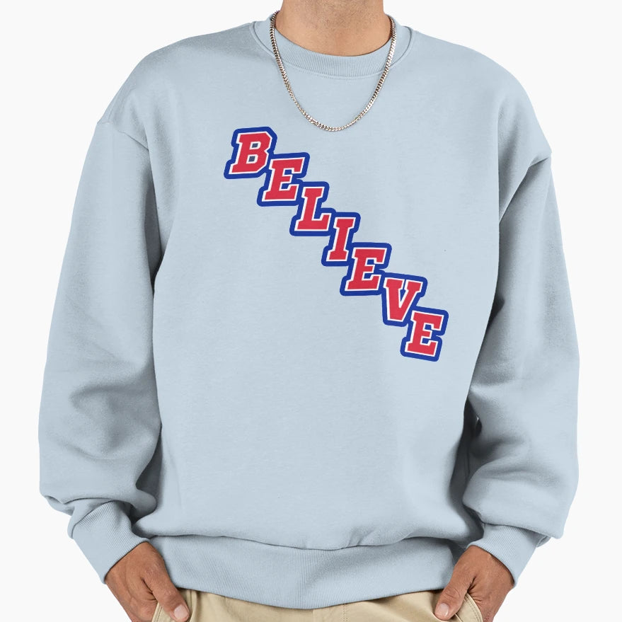 New York Hockey Broadway Believers T-Shirt - Aesthetic Graphic for Adults - T-Shirt, Sweatshirt, Hoodie