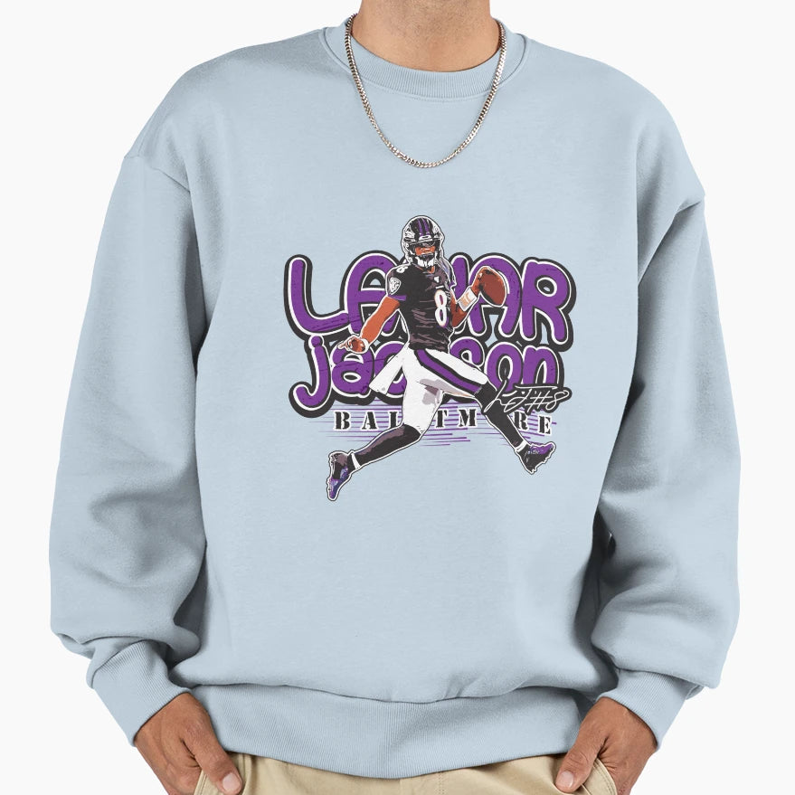 Lamar Baltimore Sweatshirt - Streetwear Style for Adults - T-Shirt, Sweatshirt, Hoodie