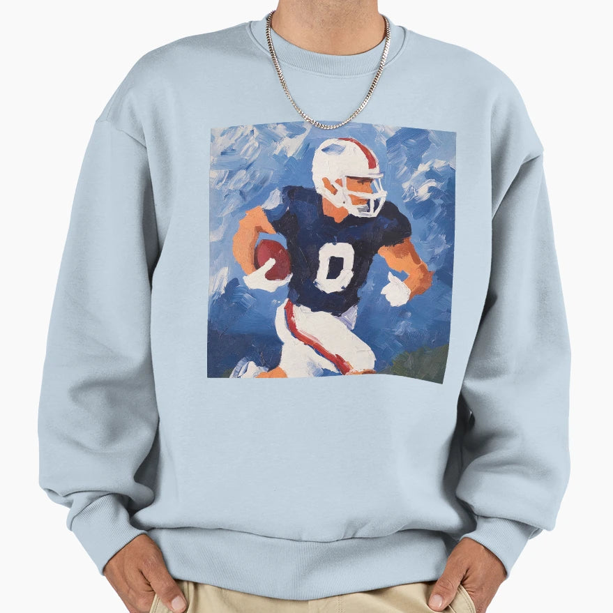 American Football Player Post Sweatshirt - Custom Art Print Unisex - T-Shirt, Sweatshirt, Hoodie
