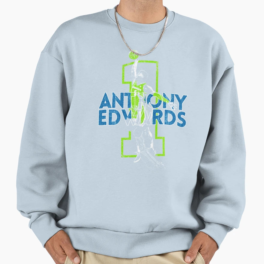 Anthony Edwards Sweatshirt - Unique Graphic Men Women - T-Shirt, Sweatshirt, Hoodie
