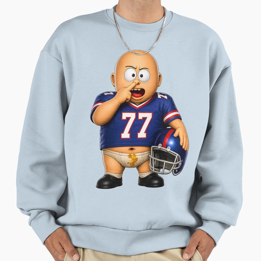 Funny American Football Player Sweatshirt - Casual Everyday Wear Unisex - T-Shirt, Sweatshirt, Hoodie