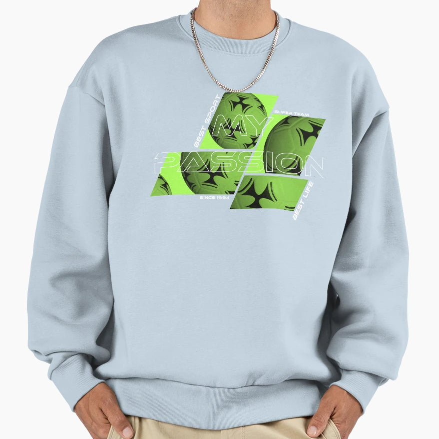 My Passion Football Sweatshirt - Minimalist Print for Adults - T-Shirt, Sweatshirt, Hoodie