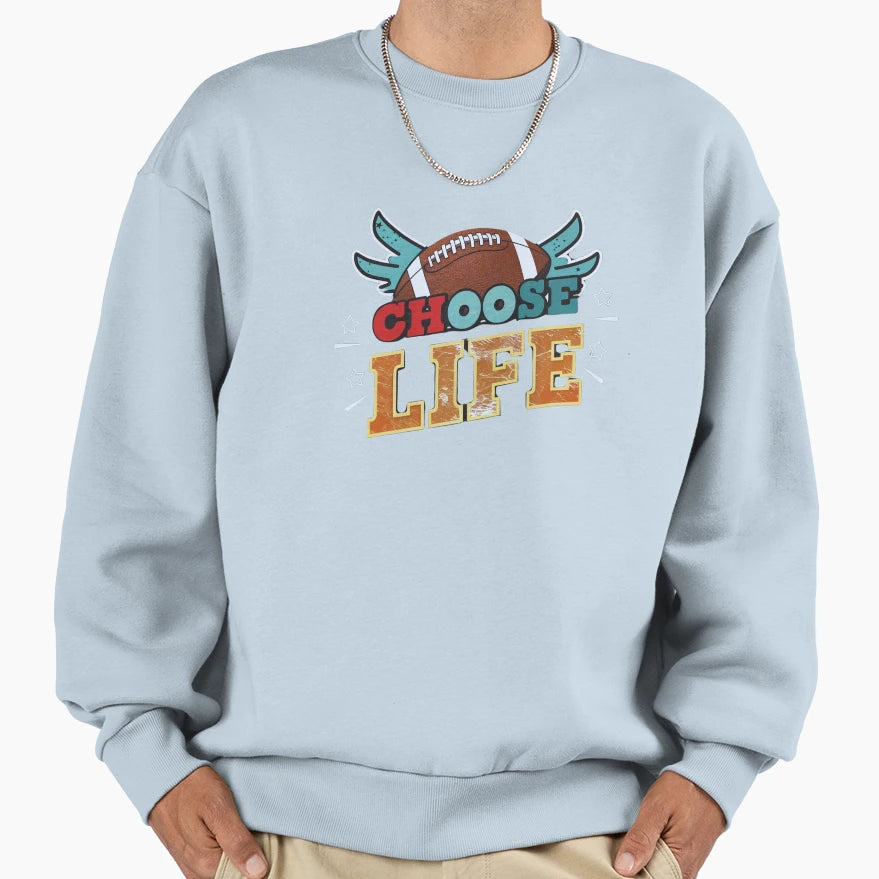 Choose Life Wham Sweatshirt - Minimalist Print Men Women - T-Shirt, Sweatshirt, Hoodie
