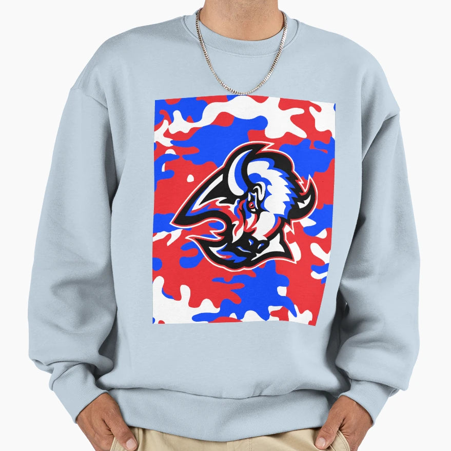 Bills Camo Sweatshirt - Unique Graphic Unisex - T-Shirt, Sweatshirt, Hoodie