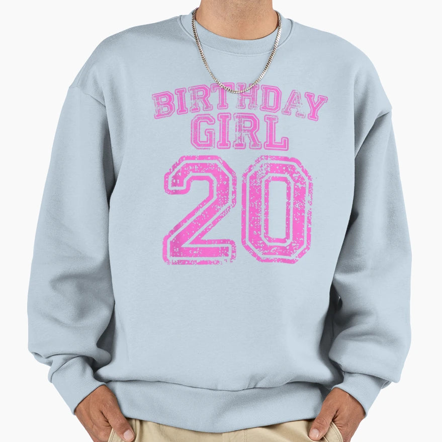 20Th Birthday Sports Jersey 20 Year T-Shirt - Trendy Graphic for Adults - T-Shirt, Sweatshirt, Hoodie