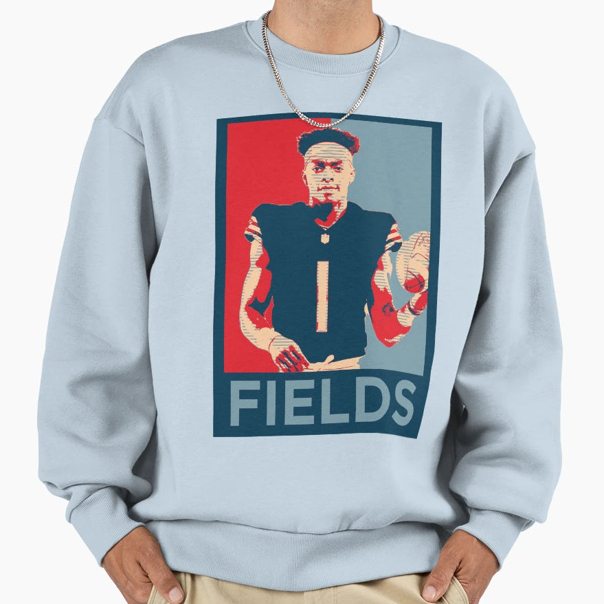 Justin Fields Bears Sweatshirt - Unique Graphic for Adults - T-Shirt, Sweatshirt, Hoodie