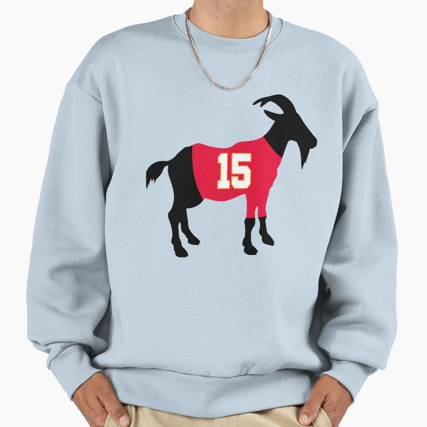 Mahomes Goat Sweatshirt - Novelty Apparel Men Women - T-Shirt, Sweatshirt, Hoodie
