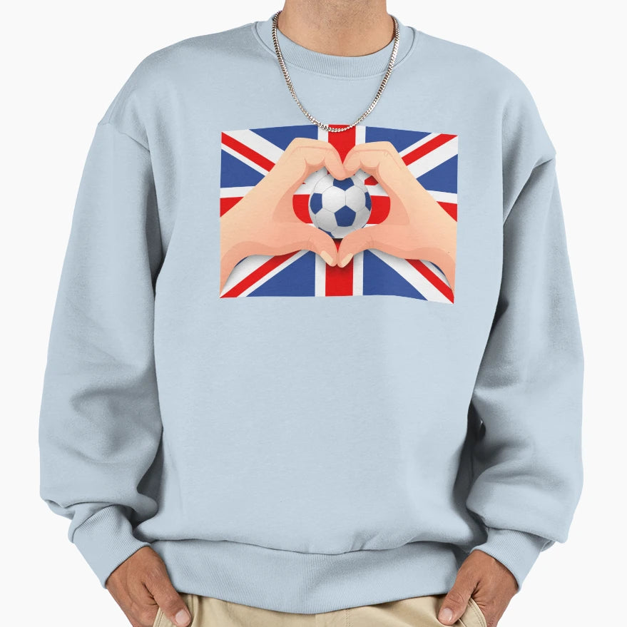 Football Love Sweatshirt - Minimalist Print for Adults - T-Shirt, Sweatshirt, Hoodie