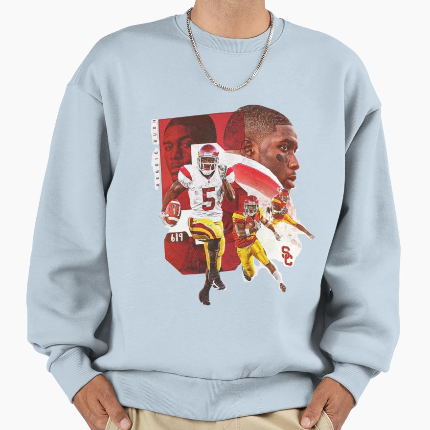 Reggie Bush Sweatshirt - Fun Novelty Design for Adults - T-Shirt, Sweatshirt, Hoodie