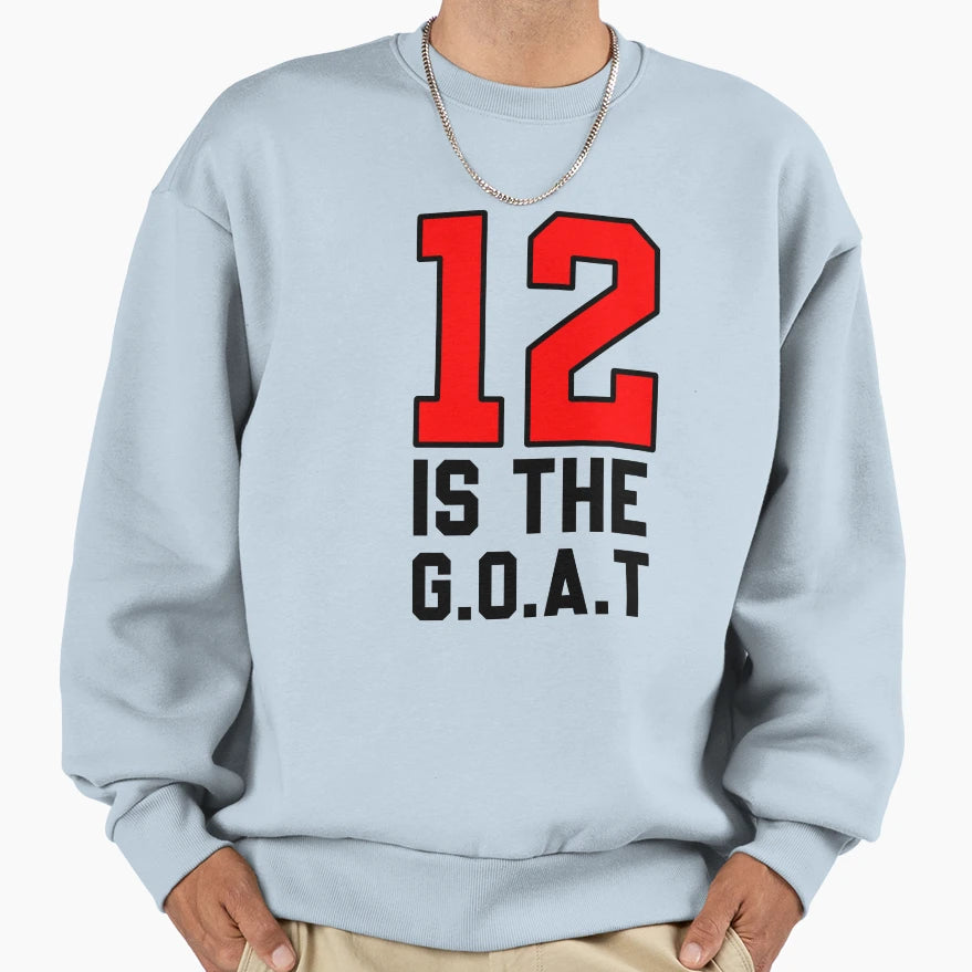 12 Is Goat G O T Basketball Player Sweatshirt - Aesthetic Graphic Unisex - T-Shirt, Sweatshirt, Hoodie