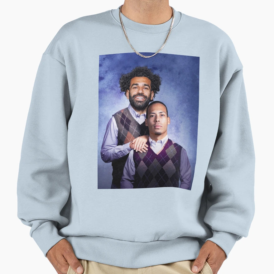 Mo Salah Van Dijk Sweatshirt - Custom Art Print Unisex - T-Shirt, Sweatshirt, Hoodie