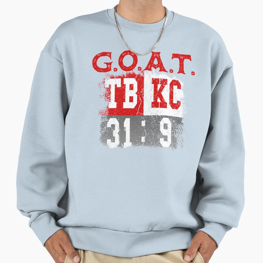 Tampa Bay Football Champions Lv Goat Sweatshirt - Unique Graphic Unisex - T-Shirt, Sweatshirt, Hoodie