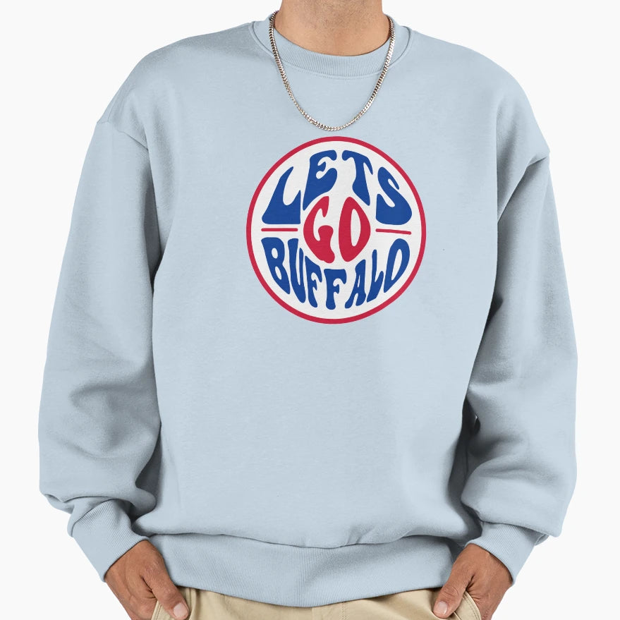 Lets Go Buffalo Buffalo Bills Sweatshirt - Minimalist Print Unisex - T-Shirt, Sweatshirt, Hoodie