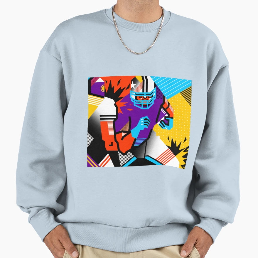 Football Sweatshirt - Custom Art Print for Adults - T-Shirt, Sweatshirt, Hoodie