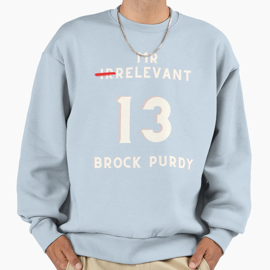 BP Mr Irrelevant Sweatshirt - Minimalist Print for Adults - T-Shirt, Sweatshirt, Hoodie