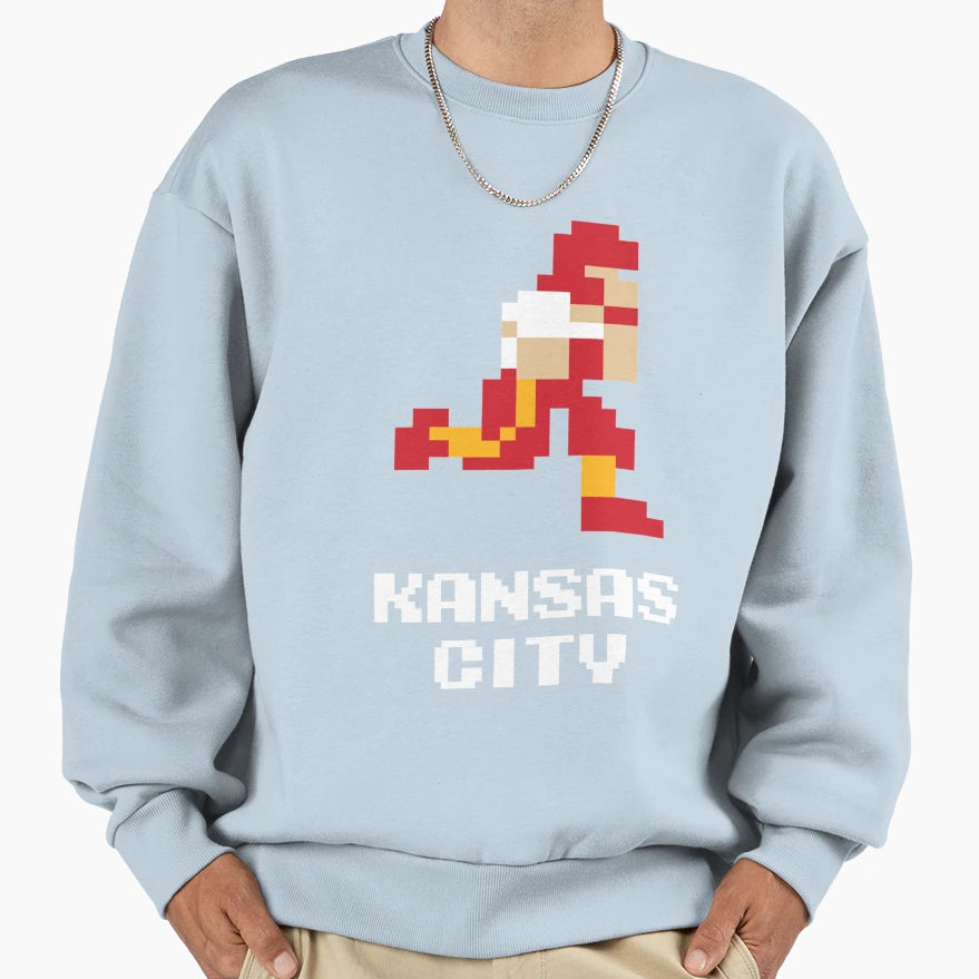 8 Bit Kansas City Football 1 T-Shirt - Novelty Apparel Men Women - T-Shirt, Sweatshirt, Hoodie