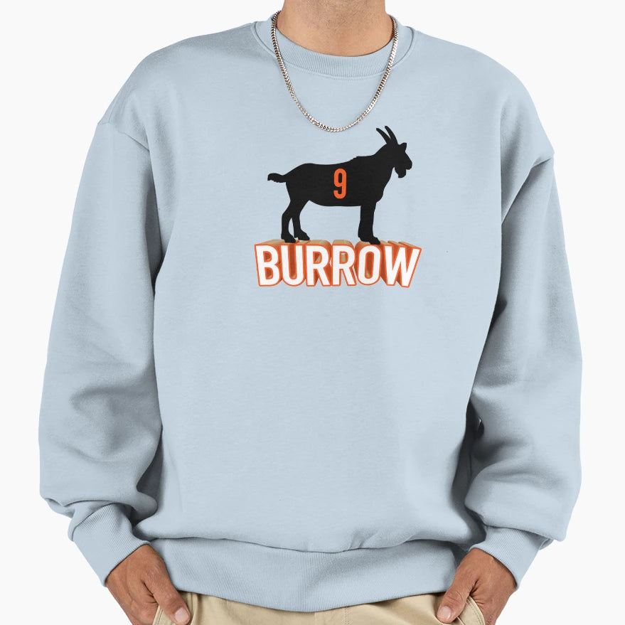 Burrow Goat 9 Sweatshirt - Novelty Apparel Men Women - T-Shirt, Sweatshirt, Hoodie