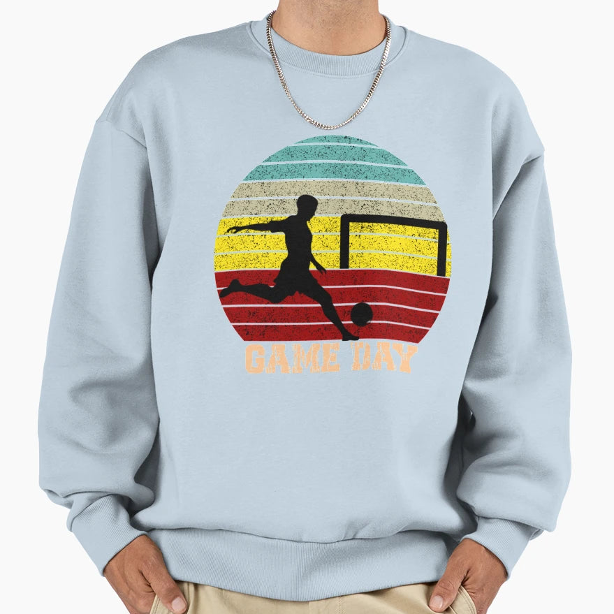Game Day Football Sunset T-Shirt - Minimalist Print Men Women - T-Shirt, Sweatshirt, Hoodie
