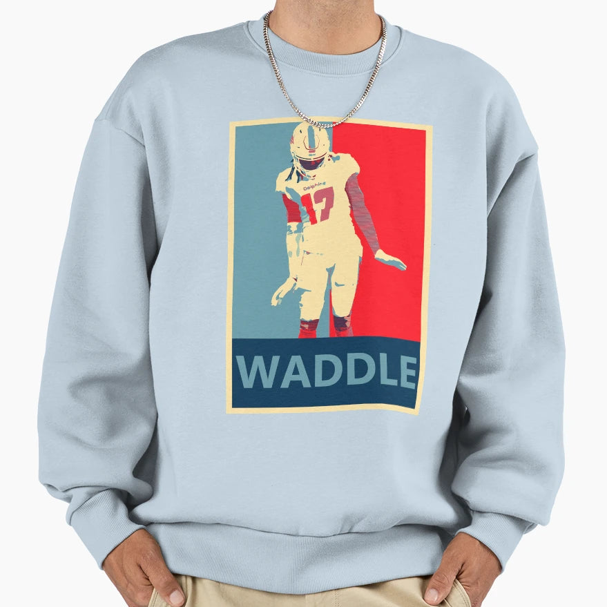 Jaylen Waddle Waddle Dance Sweatshirt - Graphic Print for Adults - T-Shirt, Sweatshirt, Hoodie
