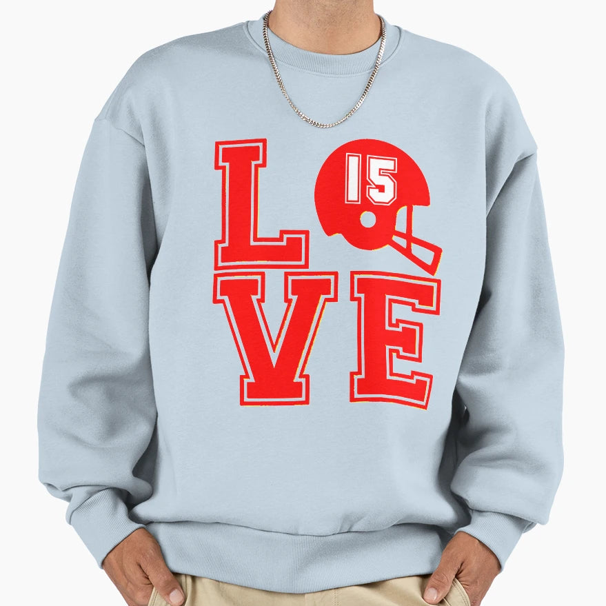 Chief Love Kansas City Football Sweatshirt - Custom Art Print Unisex - T-Shirt, Sweatshirt, Hoodie
