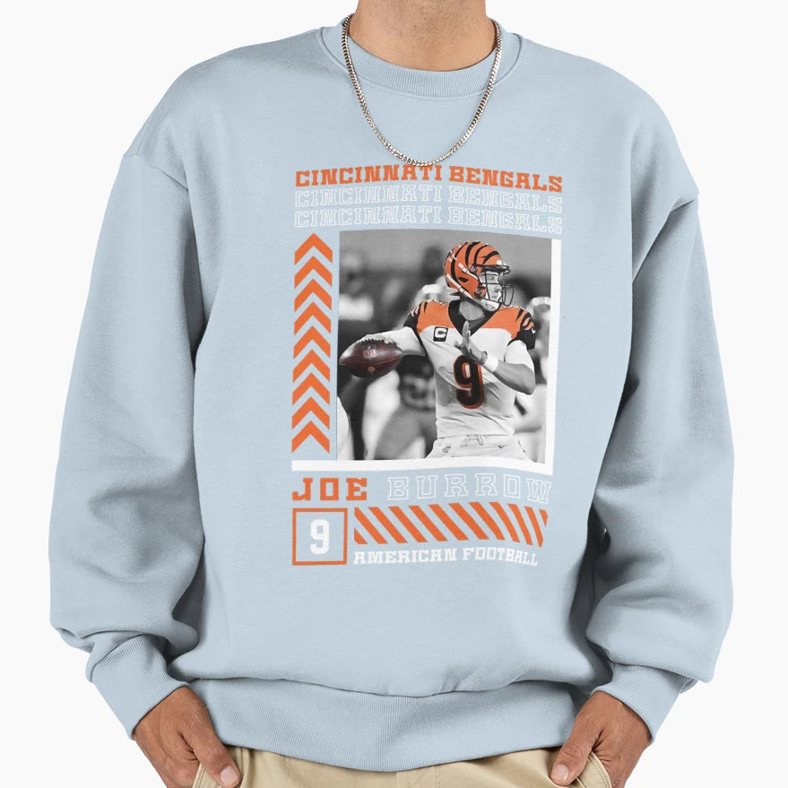 Player Sports Quarterback 14 Wide Sweatshirt - Graphic Print Men Women - T-Shirt, Sweatshirt, Hoodie
