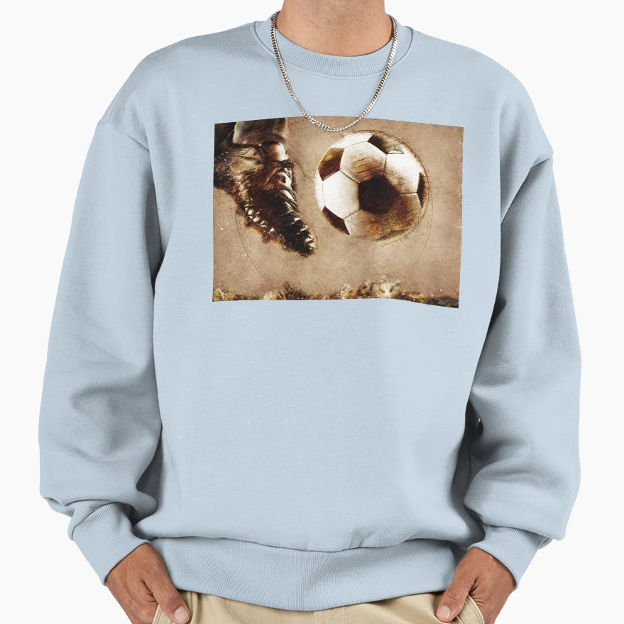 Football Player Sport Art Football Sweatshirt - Minimalist Print Men Women - T-Shirt, Sweatshirt, Hoodie