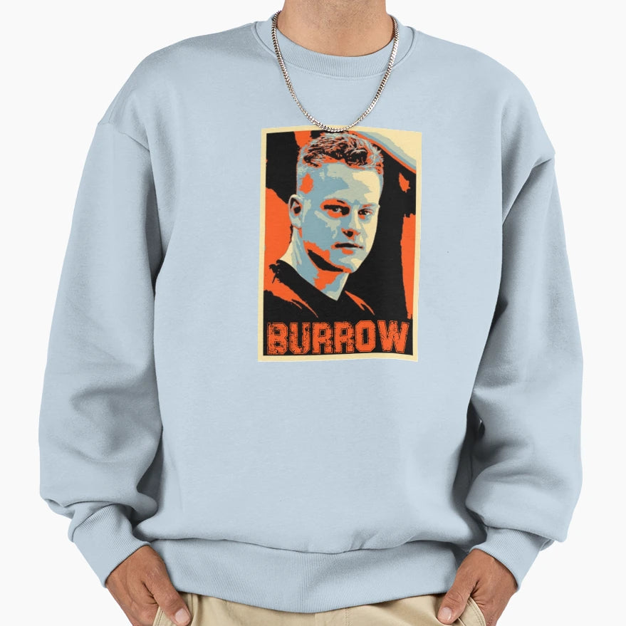 Joe Burrrow Sweatshirt - Fun Novelty Design Unisex - T-Shirt, Sweatshirt, Hoodie