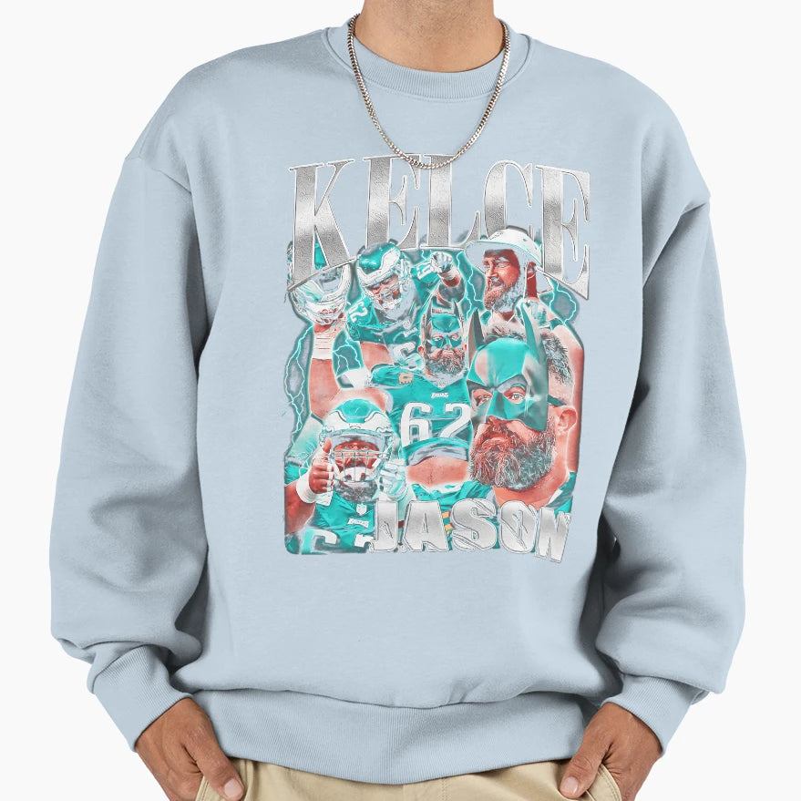 Elegant Fat Bat Ja Son Kelce 90S Sweatshirt - Casual Everyday Wear Unisex - T-Shirt, Sweatshirt, Hoodie