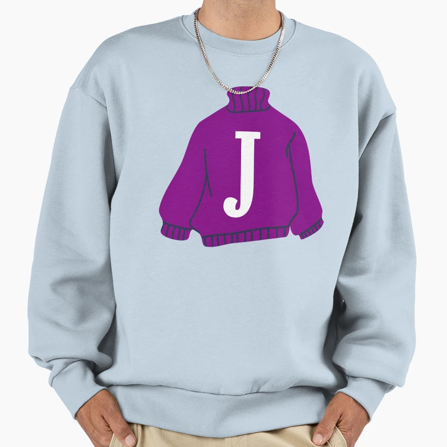 Letter Sweatshirt - Minimalist Print Unisex - T-Shirt, Sweatshirt, Hoodie