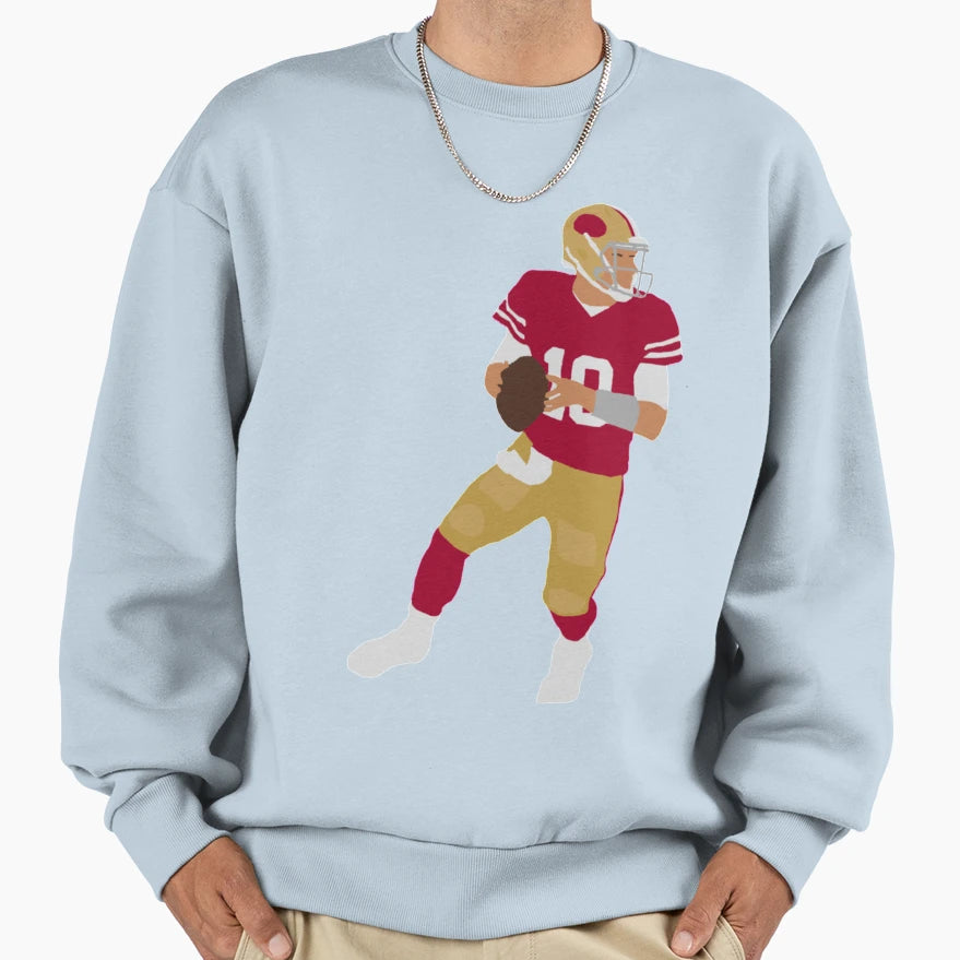 Jimmy G Sweatshirt - Minimalist Print for Adults - T-Shirt, Sweatshirt, Hoodie