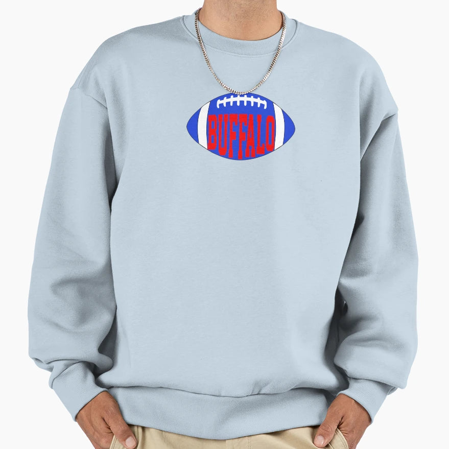 Buffalo Football Sweatshirt - Aesthetic Graphic Men Women - T-Shirt, Sweatshirt, Hoodie